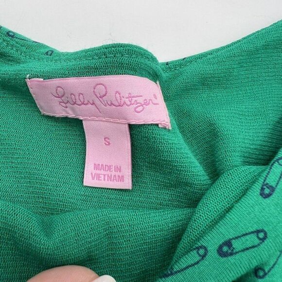 Lilly Pulitzer Laney Safety Pin Dress size Small green - Picture 4 of 5